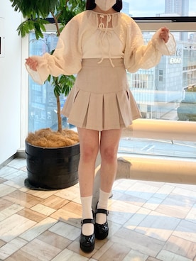 「春服デビュー宣言」｜「アイテム（アンサンブル）」を使った、wakanaさん（レディース・153cm）の春コーディネート