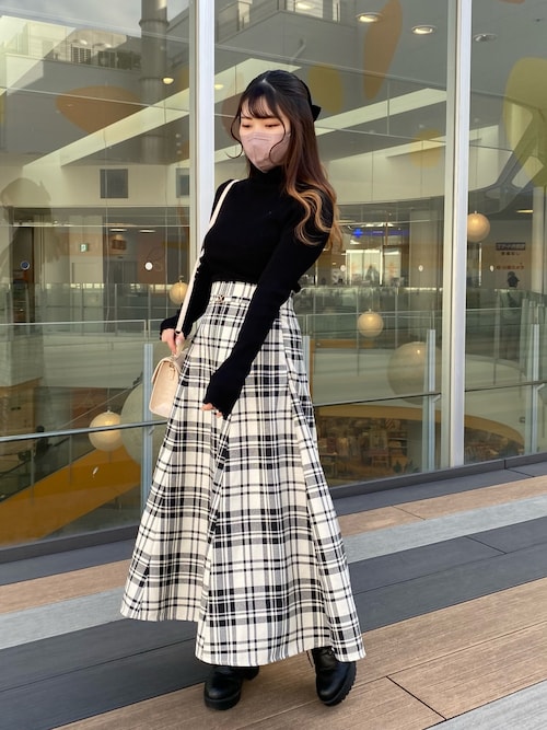大きいサイズ、OLIVE des OLIVE、フレアスカート OLIVE des OLIVE（オリーブデオリーブ）の「リバーシブルラップ