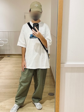 「CONVERSE（コンバース）のアイテム（帽子）」を使った、hrkdy0207 / 相互フォローさん（メンズ・171cm）の秋コーディネート