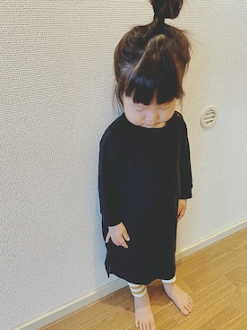 「アイテム（ワンピース/ドレス）」を使った、tumu☆さん（キッズ・80cm）の秋コーディネート