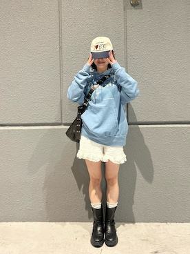 「Kappa（カッパ）のアイテム」を使った、momoka🐥さん（レディース・158cm）の春コーディネート