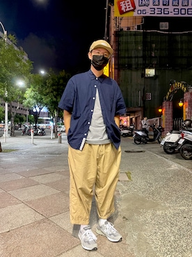 「Filter017（フィルターゼロイチナナ）のアイテム（帽子）」を使った、kenny06さん（メンズ・170cm）の夏コーディネート