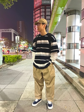 「Filter017（フィルターゼロイチナナ）のアイテム（帽子）」を使った、kenny06さん（メンズ・170cm）の秋コーディネート