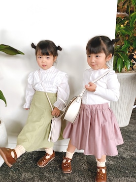 monarunaさん（キッズ・100cm）の秋コーディネート