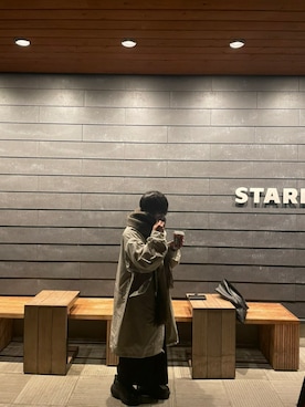 「ニット/セーター」｜「アイテム（モッズコート）」を使った、しゅうさん（メンズ・160cm）の冬コーディネート