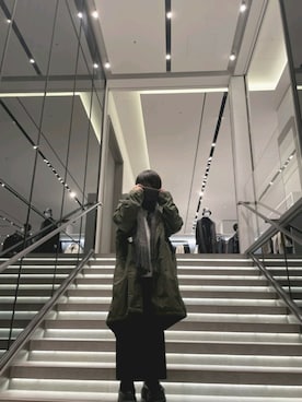 「ファッションの力を信じよう」｜「アイテム（モッズコート）」を使った、しゅうさん（メンズ・160cm）の秋コーディネート