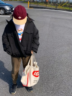 「WHITE MOUNTAINEERING（ホワイトマウンテニアリング）のアイテム（ダウンジャケット/コート）」を使った、choborinさん（レディース・146cm）の冬コーディネート