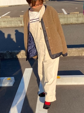 「rivet & surge（リベットアンドサージ）のアイテム（オールインワン・サロペット）」を使った、choborinさん（レディース・146cm）の春コーディネート