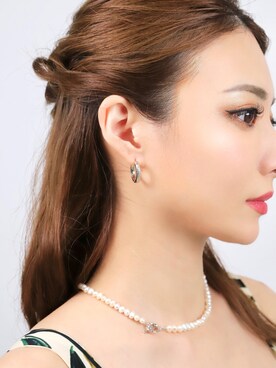 「アイテム（ピアス（片耳用））」を使った、blackdiaoceanさん（レディース・158cm）の夏コーディネート