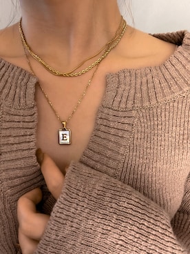 「ニット/セーター」｜「アイテム（アクセサリー）」を使った、blackdiaoceanさん（レディース・148cm）の冬コーディネート