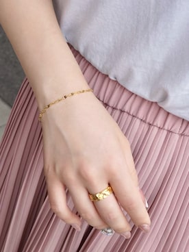 「ブレスレット」｜「アイテム（その他）」を使った、blackdiaoceanさん（レディース・148cm）の秋コーディネート