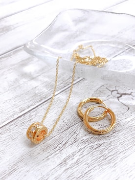 「アイテム（ピアス（片耳用））」を使った、blackdiaoceanさん（レディース・158cm）の夏コーディネート