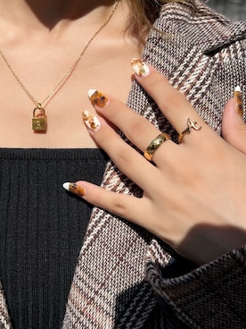 「リング」｜「アイテム（ジャケット/アウター）」を使った、blackdiaoceanさん（レディース・153cm）の秋コーディネート