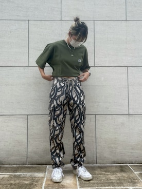 「BlackEyePatch（ブラックアイパッチ）のアイテム」を使った、顔さん（レディース・163cm）の秋コーディネート