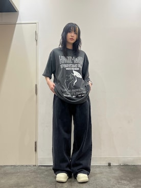 「whiteland」｜「アイテム（ブーツ）」を使った、顔さん（レディース・163cm）の春コーディネート