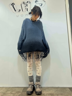 「NewRock」｜顔さん（レディース・163cm）の冬コーディネート