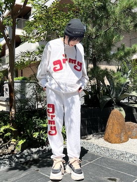 「GRIMEY（グライミー）のアイテム」を使った、顔さん（レディース・163cm）の秋コーディネート