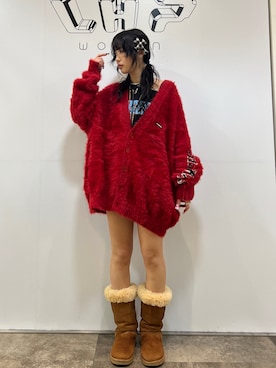 「Little sunny bite（リトルサニーバイト）のアイテム」を使った、顔さん（レディース・163cm）の秋コーディネート