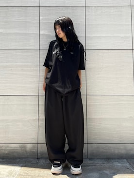 「WHITELAND（ホワイトランド）のアイテム（パンツ）」を使った、顔さん（レディース・163cm）の夏コーディネート