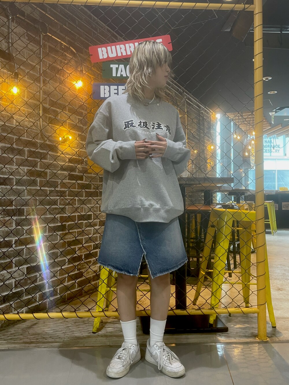 MM6 Maison Margielaのデニムスカートを使った人気ファッション