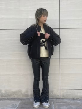「G.V.G.V.（ジーヴィージーヴィー）のアイテム（ジャケット/アウター）」を使った、顔さん（レディース・163cm）の冬コーディネート