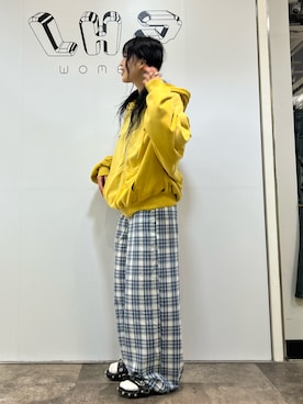 「Little sunny bite（リトルサニーバイト）のアイテム」を使った、顔さん（レディース・163cm）の夏コーディネート