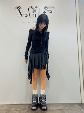 「NewRock」｜顔さん（レディース・163cm）の夏コーディネート