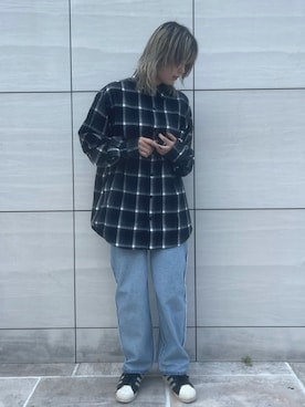「BlackEyePatch（ブラックアイパッチ）のアイテム」を使った、顔さん（レディース・163cm）の秋コーディネート