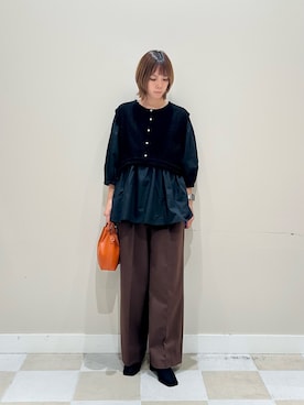「アイテム（チュニック）」を使った、asanofさん（レディース・160cm）の秋コーディネート