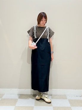 「アイテム（ワンピース）」を使った、asanofさん（レディース・160cm）の夏コーディネート