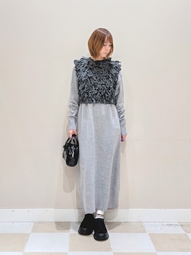 「KBF+（ケービーエフプラス）のアイテム」を使った、asanofさん（レディース・160cm）の秋コーディネート