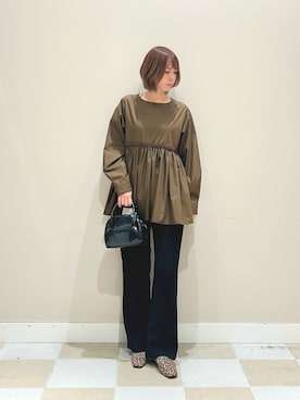 「ITEMS URBANRESEARCH（アイテムズ アーバンリサーチ）のアイテム（シャツ/ブラウス）」を使った、asanofさん（レディース・160cm）の秋コーディネート