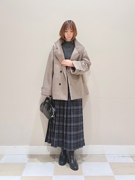 「アーバンリサーチ」｜「アイテム（その他アウター）」を使った、asanofさん（レディース・160cm）の冬コーディネート