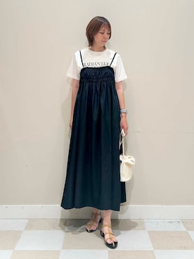 「アーバンリサーチ」｜「アイテム（ワンピース/ドレス）」を使った、asanofさん（レディース・160cm）の夏コーディネート