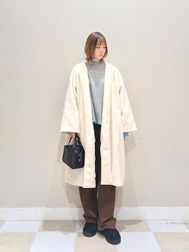 「アーバンリサーチ」｜「アイテム（その他アウター）」を使った、asanofさん（レディース・160cm）の冬コーディネート