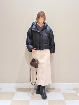 「ITEMS URBANRESEARCH（アイテムズ アーバンリサーチ）のアイテム」を使った、asanofさん（レディース・160cm）の冬コーディネート