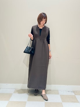 「キレイめコーデ」｜「アイテム（ハンドバッグ）」を使った、asanofさん（レディース・160cm）の秋コーディネート