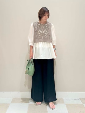 「ドッキング」｜asanofさん（レディース・160cm）の夏コーディネート
