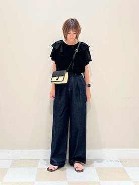 「インディゴデニム」｜asanofさん（レディース・160cm）の夏コーディネート