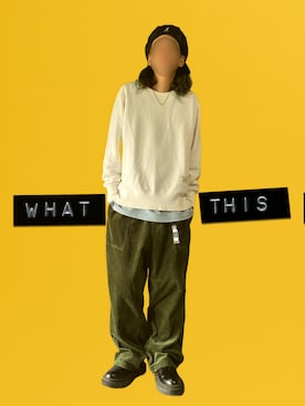 「アイテム（キーホルダー、ホワイト系）」を使った、噂のキーマンさん（メンズ・170cm）の秋コーディネート