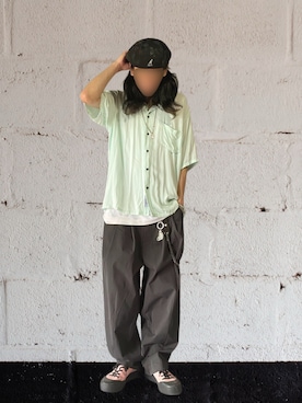 「Handmade（ハンドメイド）のアイテム」を使った、噂のキーマンさん（メンズ・170cm）の夏コーディネート