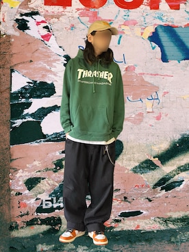 「アイテム（帽子）」を使った、噂のキーマンさん（メンズ・170cm）の春コーディネート