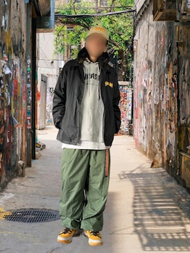 「RAGEBLUE（レイジブルー）のアイテム」を使った、噂のキーマンさん（メンズ・170cm）の冬コーディネート