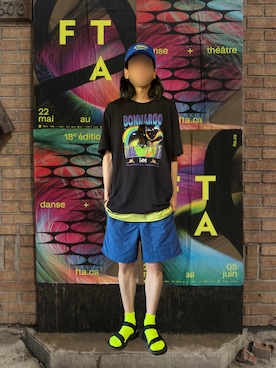 「Lee（リー）のアイテム」を使った、噂のキーマンさん（メンズ・170cm）の夏コーディネート