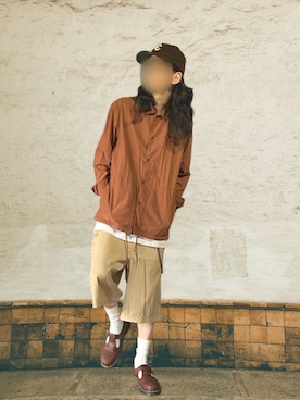 「Dr. Martens（ドクターマーチン）のアイテム（シューズ）」を使った、噂のキーマンさん（メンズ・170cm）の秋コーディネート