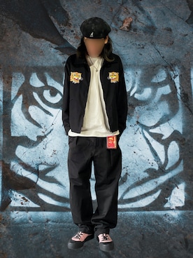 「アイテム（コインケース）」を使った、噂のキーマンさん（メンズ・170cm）の秋コーディネート