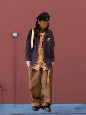 「アイテム（ベルト）」を使った、噂のキーマンさん（メンズ・170cm）の冬コーディネート