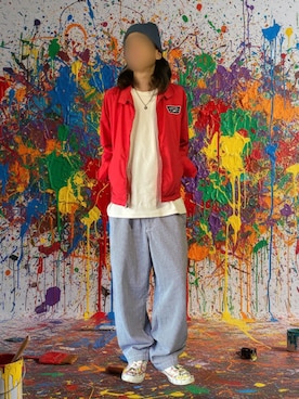 「アイテム（Tシャツ/カットソー）」を使った、噂のキーマンさん（メンズ・170cm）の秋コーディネート