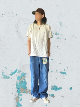 「アイテム（デニムパンツ）」を使った、噂のキーマンさん（メンズ・170cm）の秋コーディネート