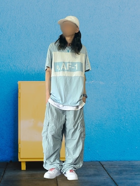 「MM6 Maison Margiela（ｴﾑｴﾑｼｯｸｽ ﾒｿﾞﾝ ﾏﾙｼﾞｪﾗ）のアイテム」を使った、噂のキーマンさん（メンズ・170cm）の夏コーディネート